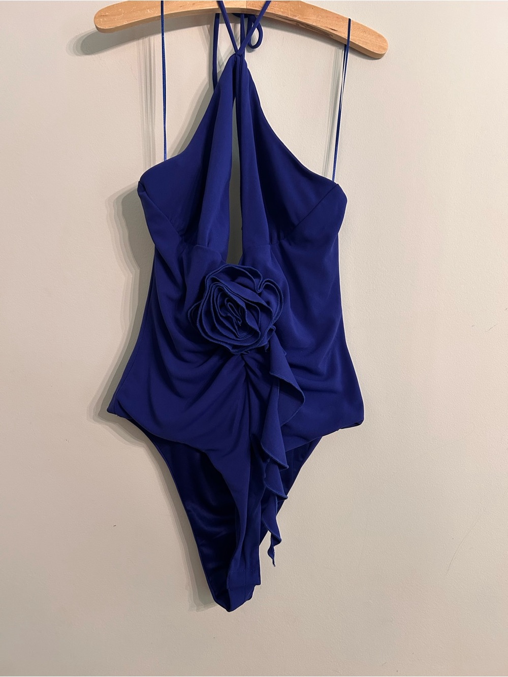 Zara Royal Blue body suit with Rosette